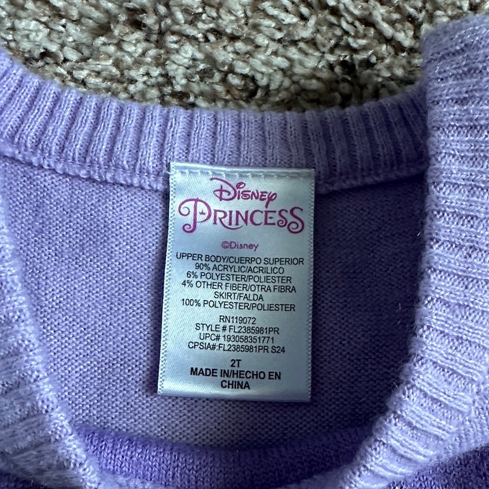 DISNEY PRINCESS ARIEL INSPIRED TODDLER GIRL TULLE DRESS - Picture 4 of 9